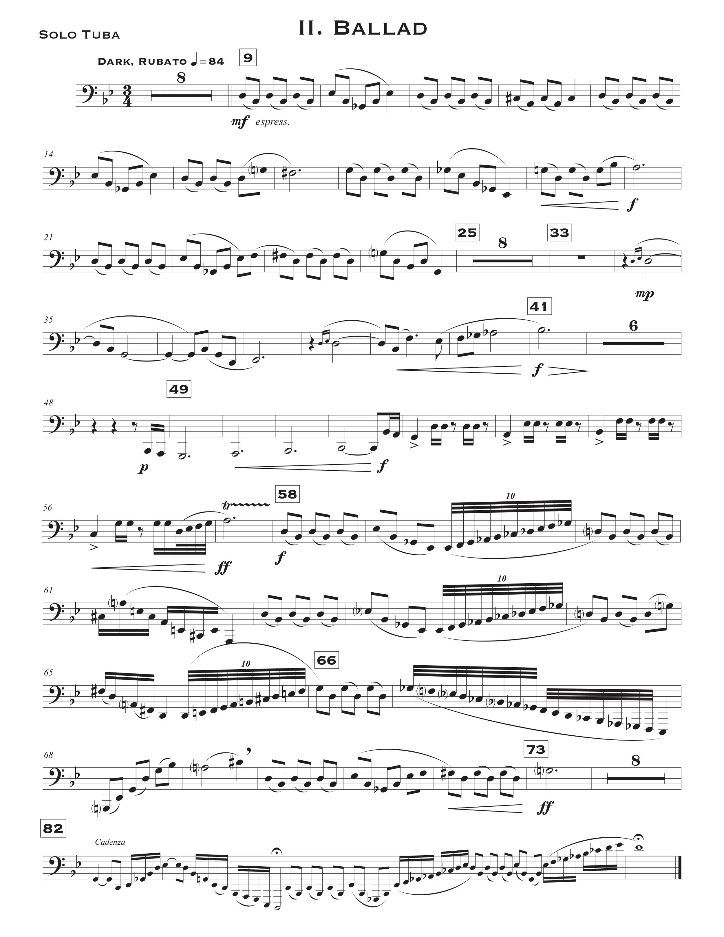 Journey for Tuba (or Euphonium) — Brian Sadler, Composer